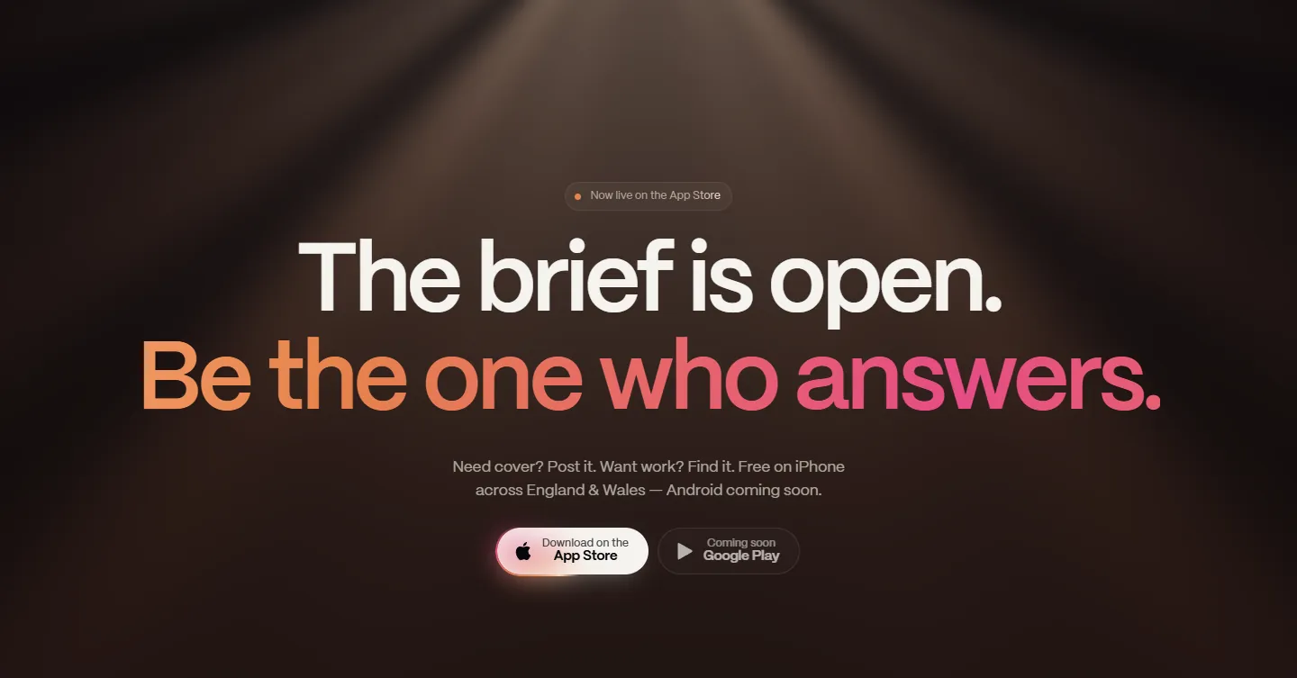 After: final call to action with App Store and a 'Google Play coming soon' note